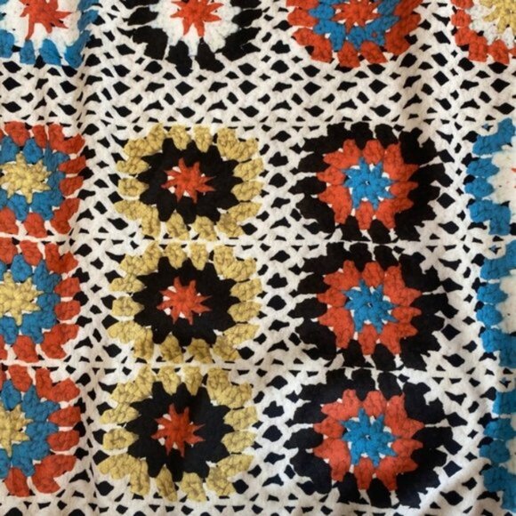 SHEIN Boho Bodycon Curve Crochet look pattern with long fringe. Women's size 3XL - Picture 7 of 10